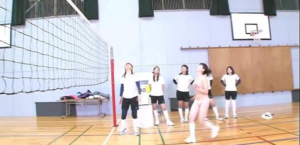  Subtitled Japanese ENF CFNF volleyball hazing in HD
